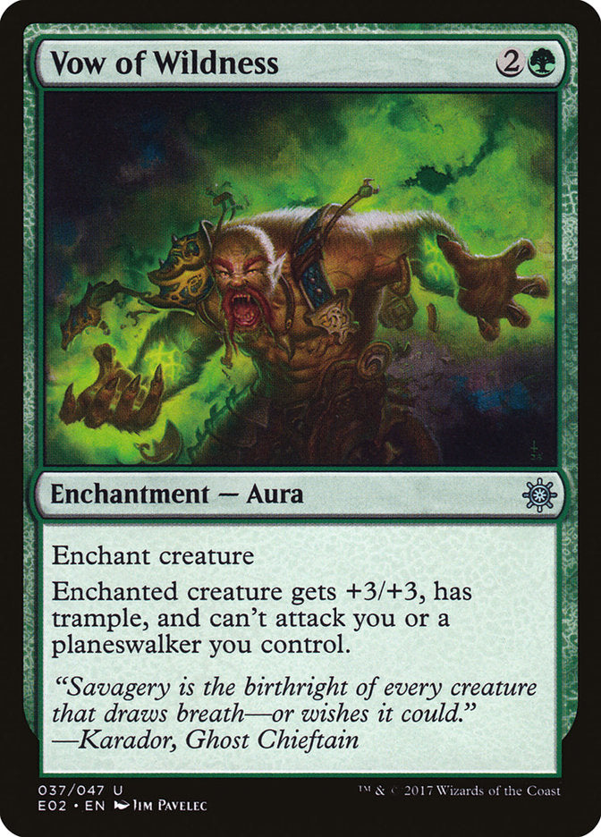 Vow of Wildness [Explorers of Ixalan] | Game Haven TX