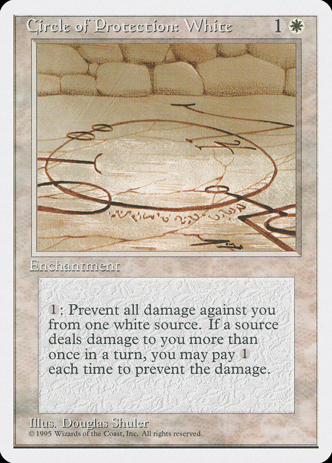 Circle of Protection: White [Fourth Edition] | Game Haven TX