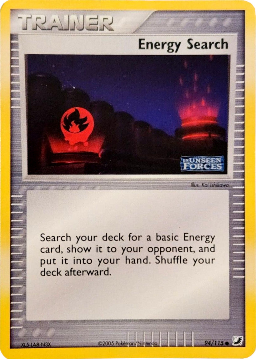 Energy Search (94/115) (Stamped) [EX: Unseen Forces] | Game Haven TX
