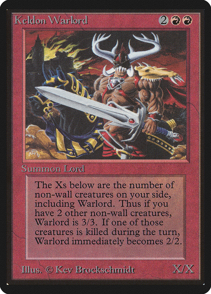 Keldon Warlord [Limited Edition Beta] | Game Haven TX