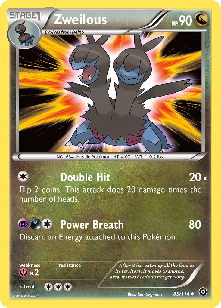 Zweilous (85/114) [XY: Steam Siege] | Game Haven TX