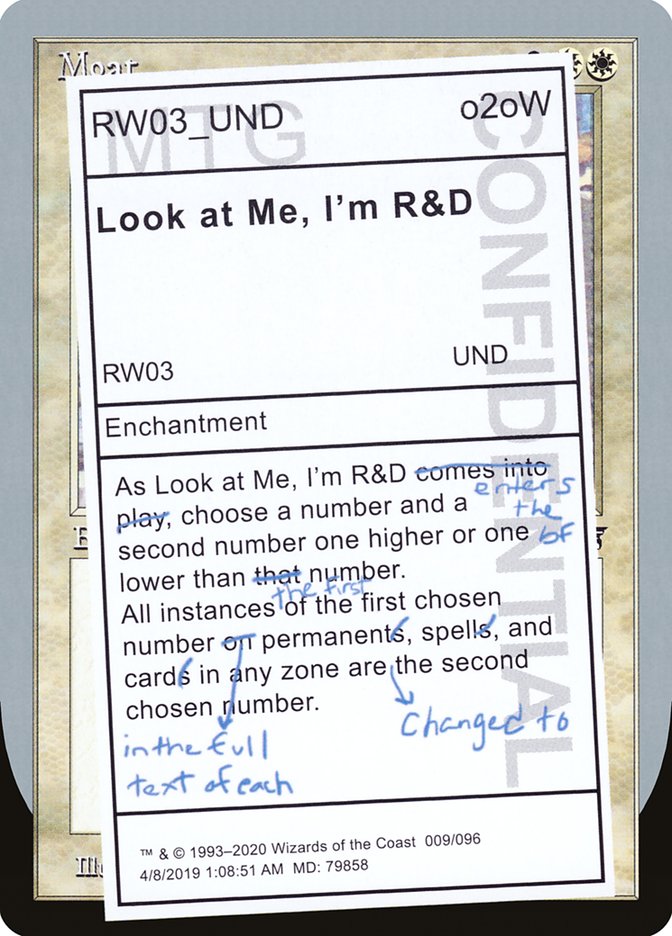 Look at Me, I'm R&D [Unsanctioned] | Game Haven TX