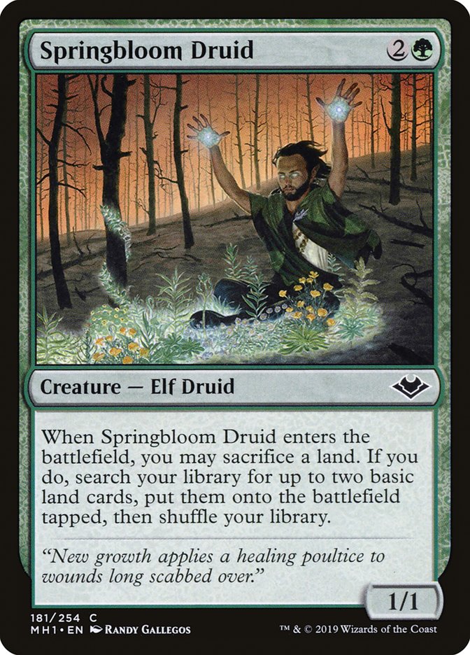 Springbloom Druid [Modern Horizons] | Game Haven TX