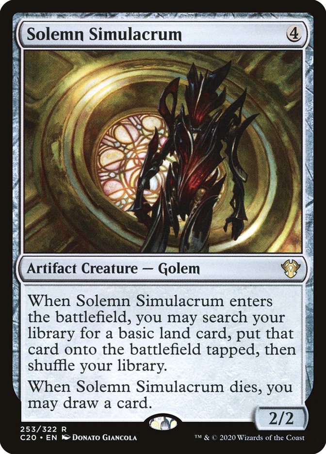 Solemn Simulacrum [Commander 2020] | Game Haven TX