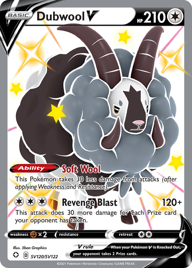 Dubwool V (SV120/SV122) [Sword & Shield: Shining Fates] | Game Haven TX