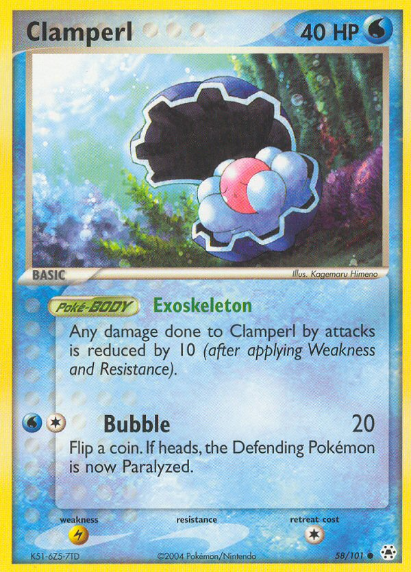 Clamperl (58/101) [EX: Hidden Legends] | Game Haven TX