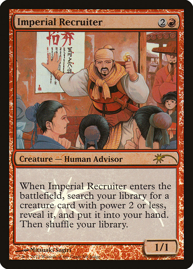 Imperial Recruiter [Judge Gift Cards 2013] | Game Haven TX