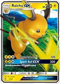 Raichu GX (20/68) [Sun & Moon: Hidden Fates] | Game Haven TX
