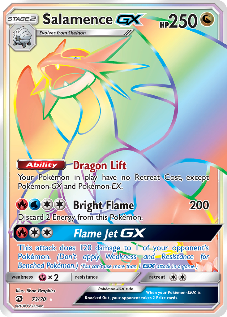 Salamence GX (73/70) [Sun & Moon: Dragon Majesty] | Game Haven TX