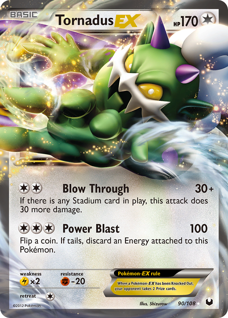 Tornadus EX (90/108) [Black & White: Dark Explorers] | Game Haven TX