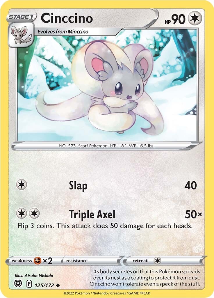 Cinccino (125/172) [Sword & Shield: Brilliant Stars] | Game Haven TX