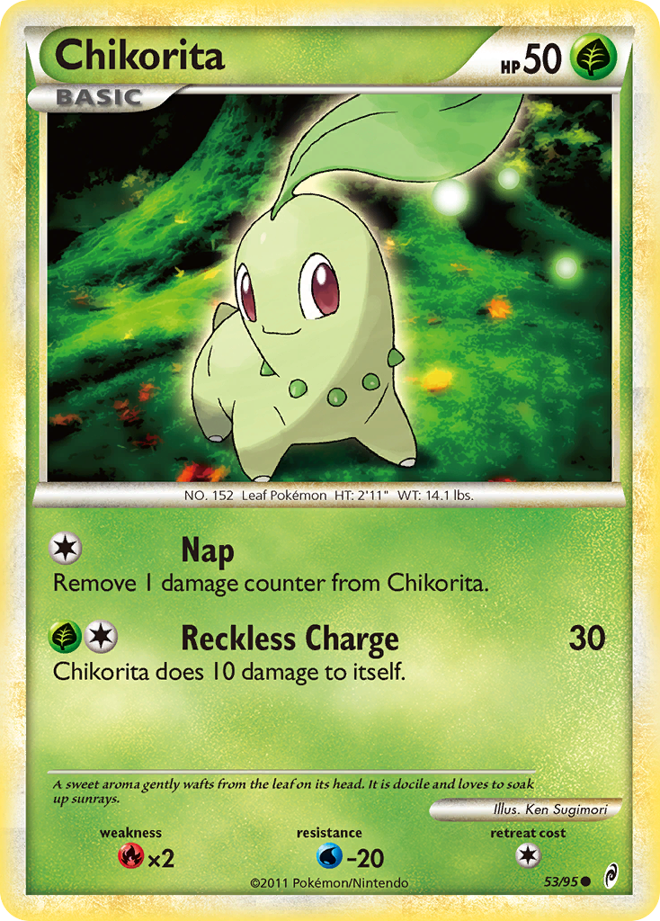 Chikorita (53/95) [HeartGold & SoulSilver: Call of Legends] | Game Haven TX
