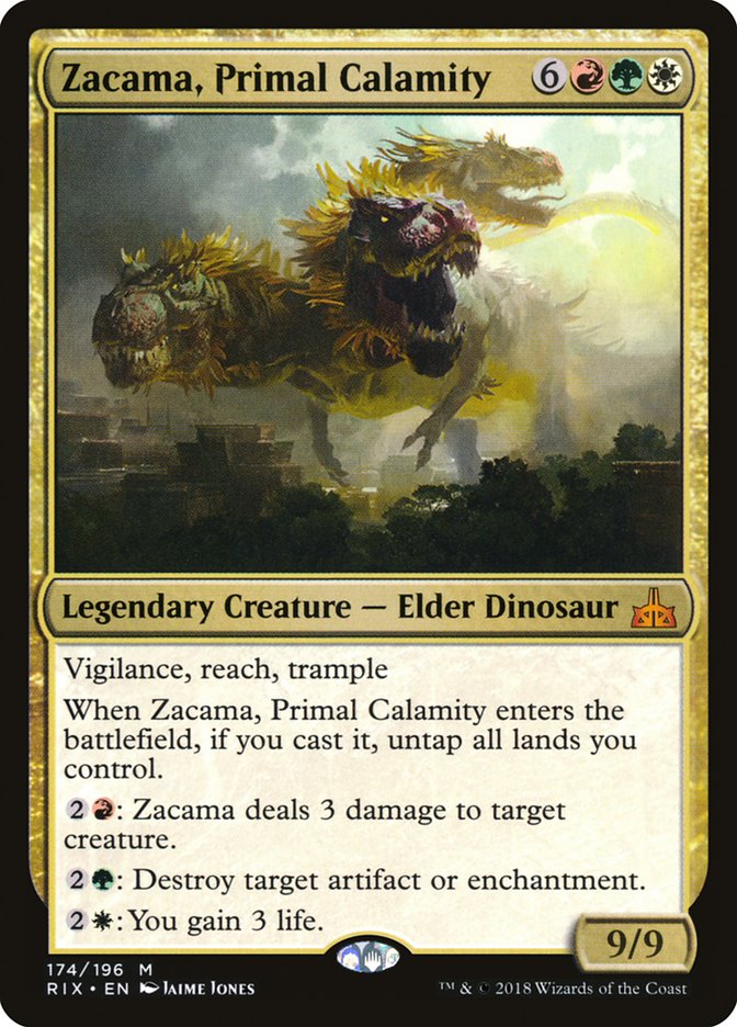 Zacama, Primal Calamity [Rivals of Ixalan] | Game Haven TX