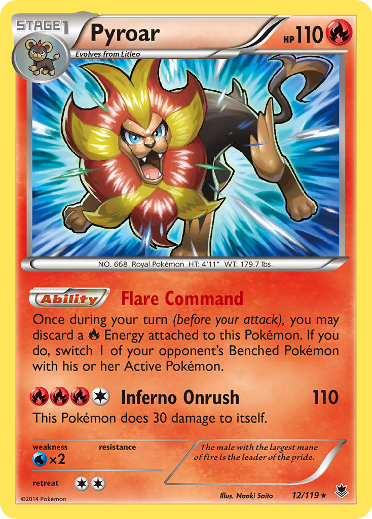 Pyroar (12/119) [XY: Phantom Forces] | Game Haven TX