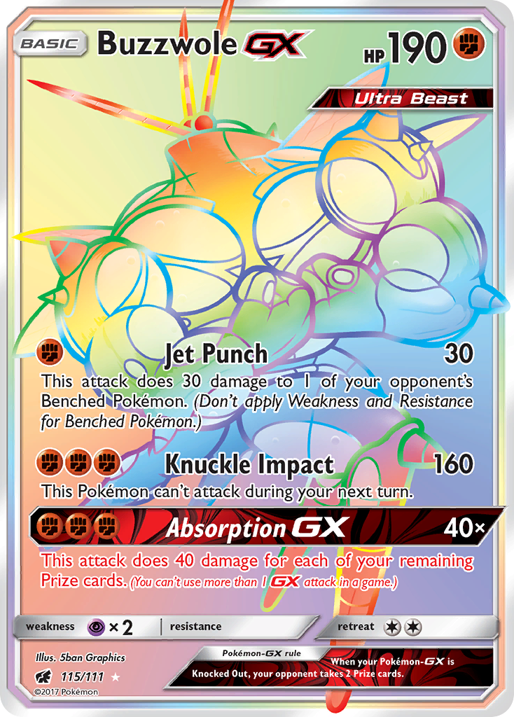 Buzzwole GX (115/111) [Sun & Moon: Crimson Invasion] | Game Haven TX