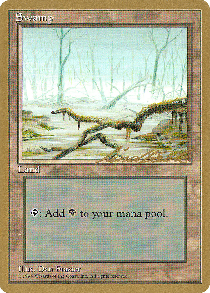 Swamp (ll372) (Leon Lindback) [Pro Tour Collector Set] | Game Haven TX