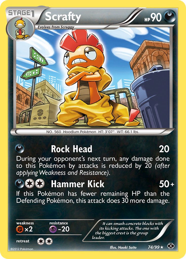 Scrafty (74/99) (Theme Deck Exclusive) [Black & White: Next Destinies] | Game Haven TX