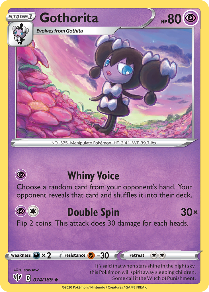 Gothorita (074/189) [Sword & Shield: Darkness Ablaze] | Game Haven TX