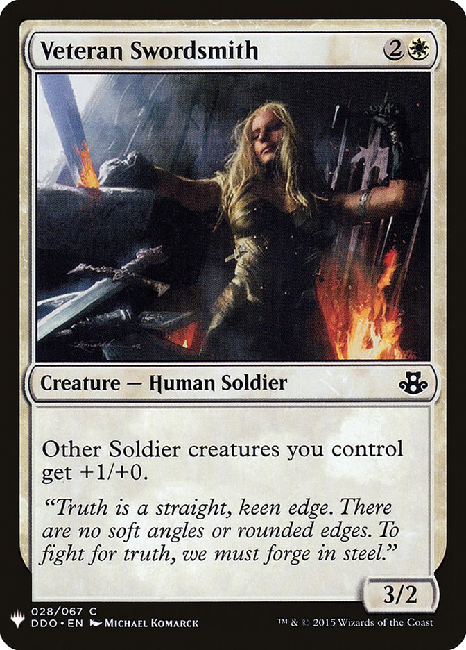 Veteran Swordsmith [Mystery Booster] | Game Haven TX