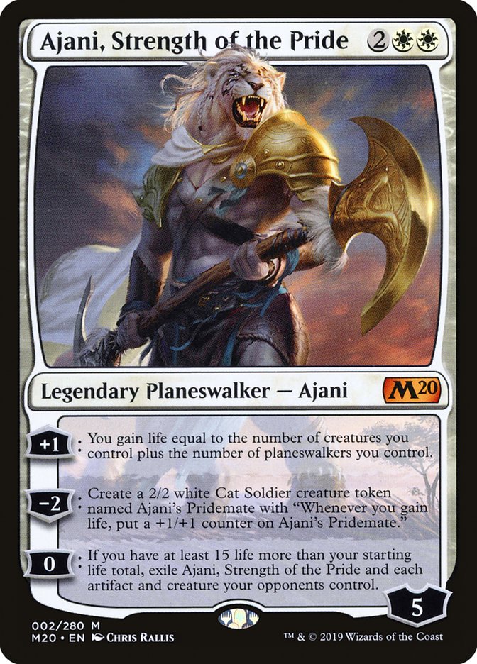 Ajani, Strength of the Pride [Core Set 2020] | Game Haven TX