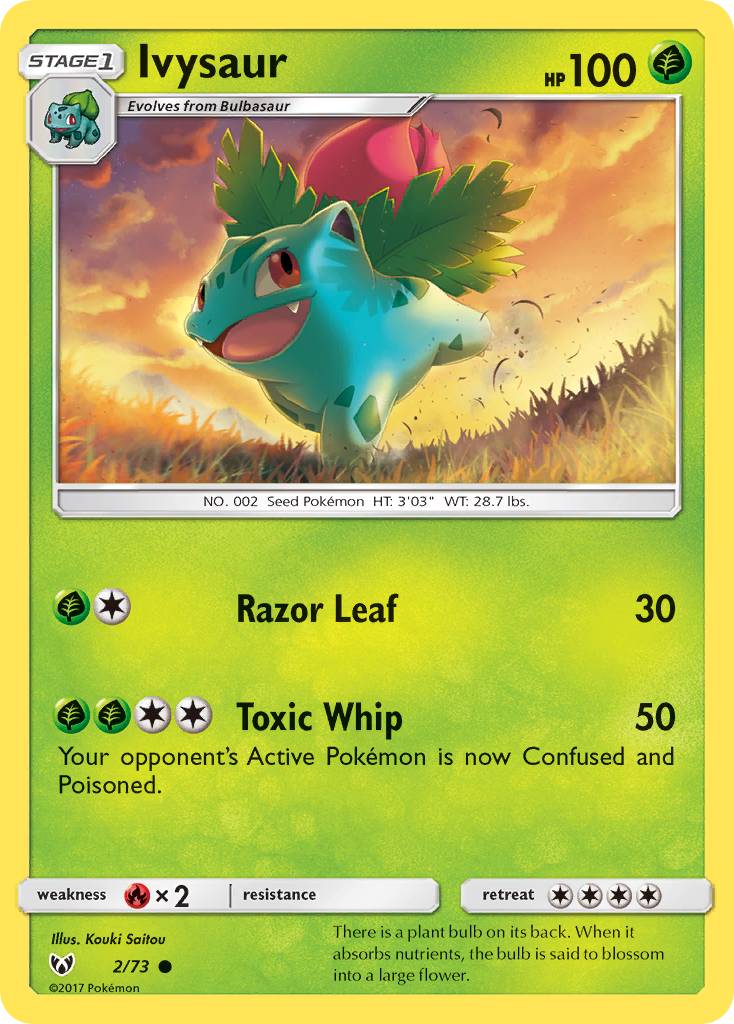Ivysaur (2/73) [Sun & Moon: Shining Legends] | Game Haven TX
