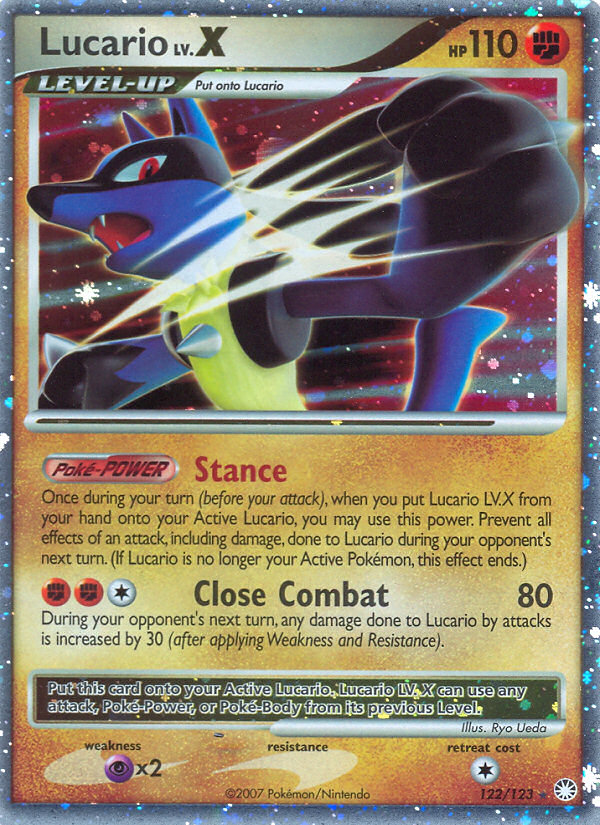 Lucario LV.X (122/123) [Diamond & Pearl: Mysterious Treasures] | Game Haven TX