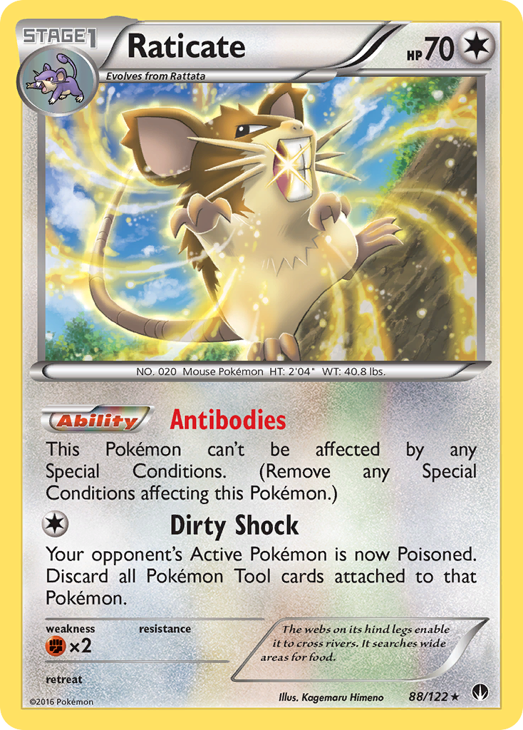Raticate (88/122) [XY: BREAKpoint] | Game Haven TX