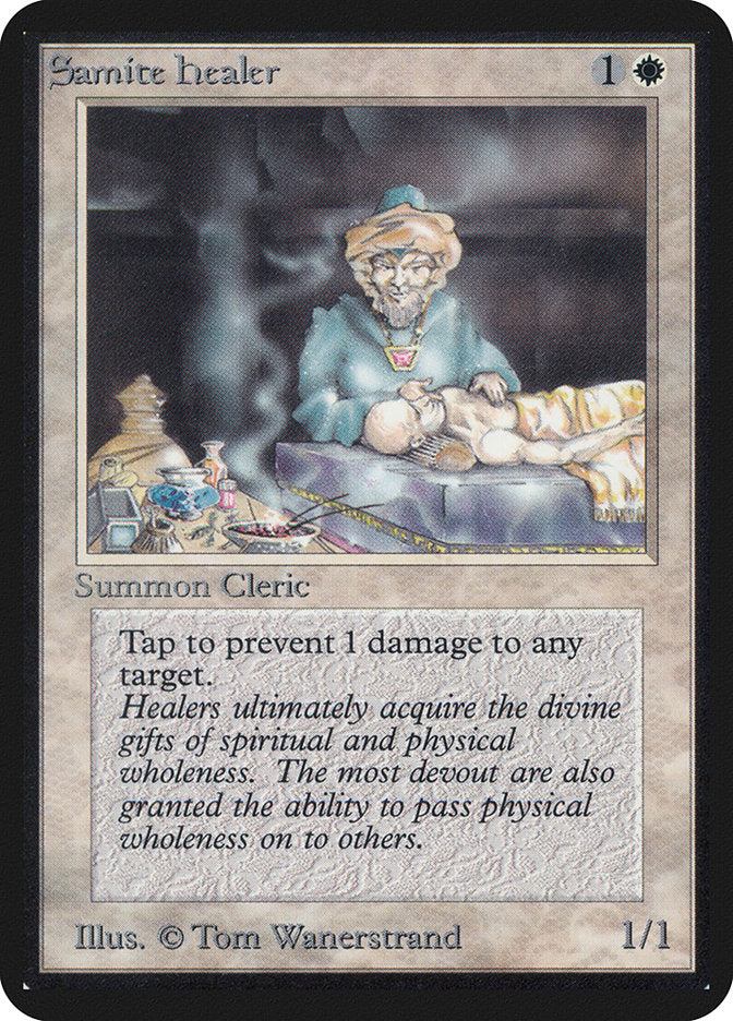 Samite Healer [Limited Edition Alpha] | Game Haven TX