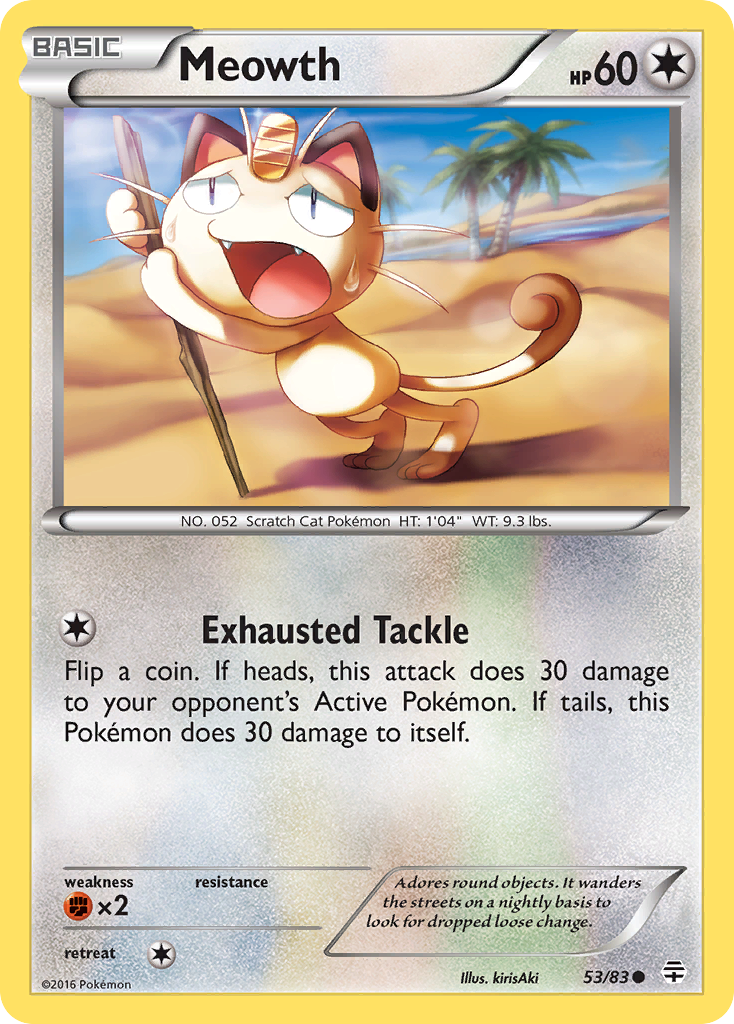 Meowth (53/83) [XY: Generations] | Game Haven TX