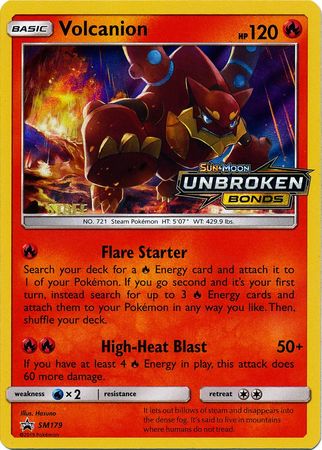 Volcanion (SM179) (Staff Prerelease Promo) [Sun & Moon: Black Star Promos] | Game Haven TX