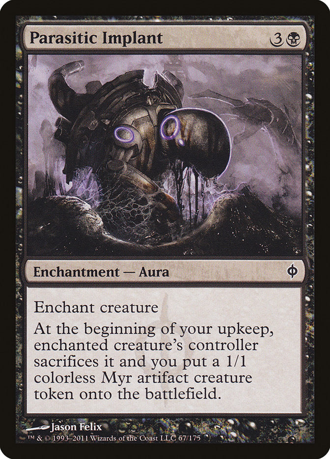 Parasitic Implant [New Phyrexia] | Game Haven TX