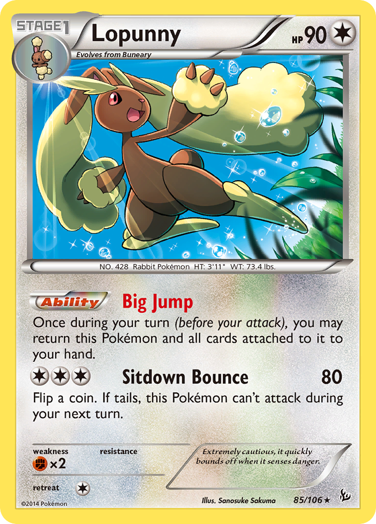 Lopunny (85/106) [XY: Flashfire] | Game Haven TX