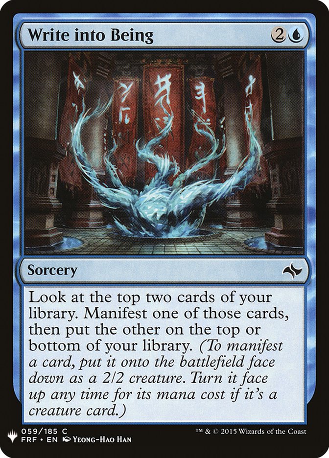Write into Being [Mystery Booster] | Game Haven TX