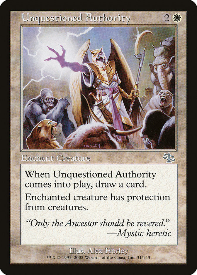 Unquestioned Authority [Judgment] | Game Haven TX