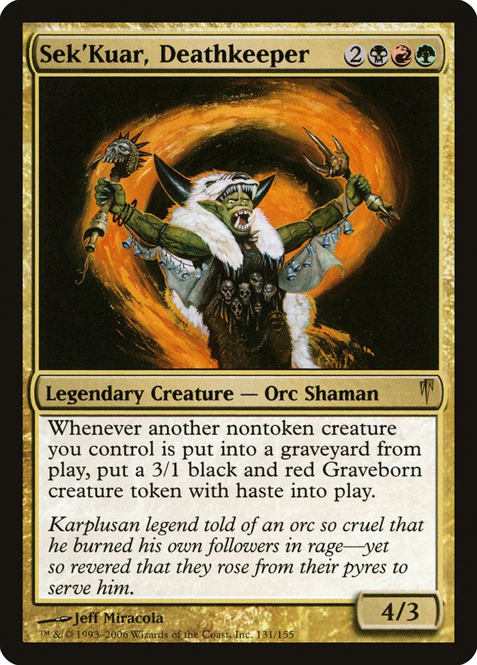 Sek'Kuar, Deathkeeper [Coldsnap] | Game Haven TX