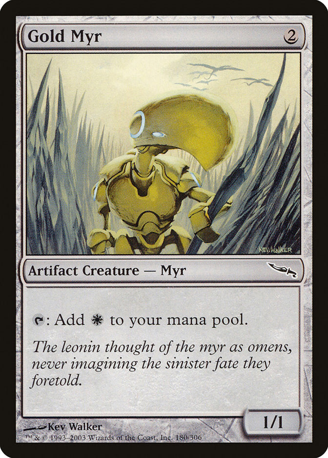 Gold Myr [Mirrodin] | Game Haven TX