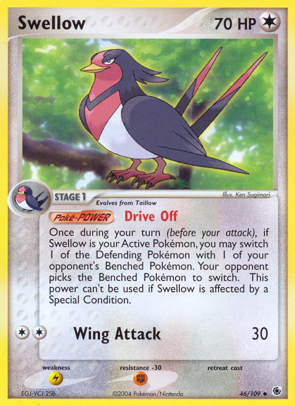 Swellow (46/109) [EX: Ruby & Sapphire] | Game Haven TX