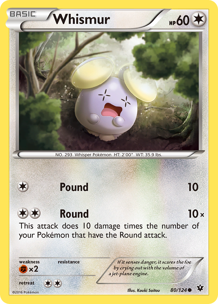 Whismur (80/124) [XY: Fates Collide] | Game Haven TX