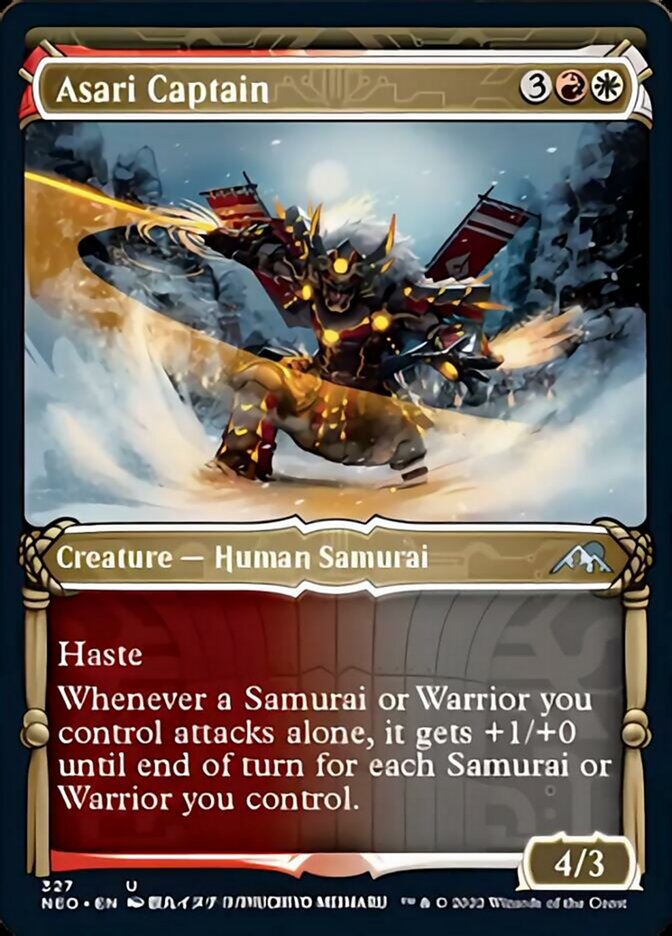 Asari Captain (Showcase Samurai) [Kamigawa: Neon Dynasty] | Game Haven TX