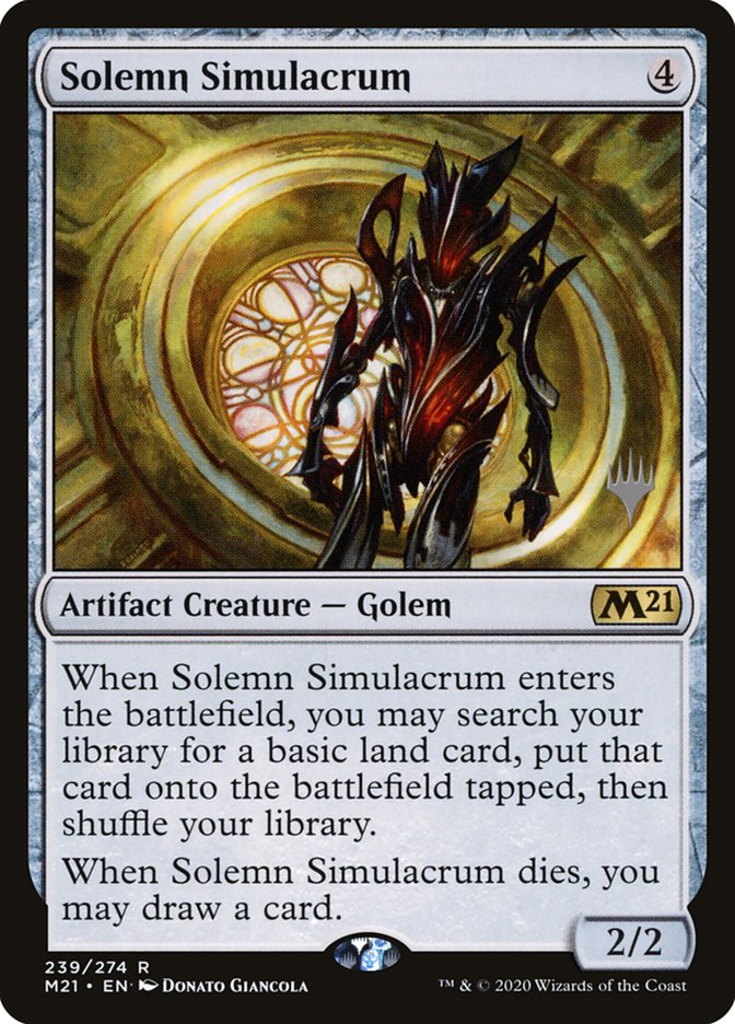 Solemn Simulacrum (Promo Pack) [Core Set 2021 Promos] | Game Haven TX