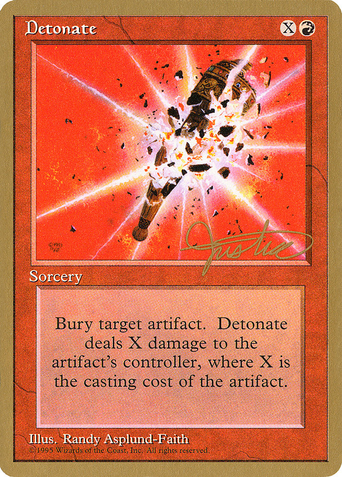 Detonate (Mark Justice) [Pro Tour Collector Set] | Game Haven TX