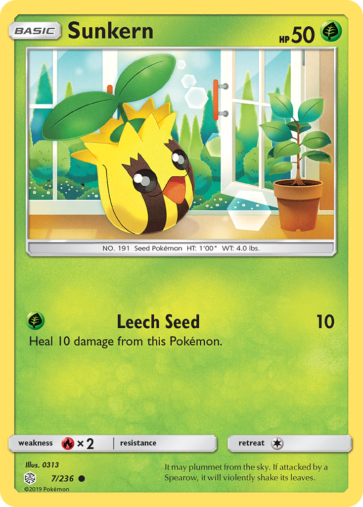 Sunkern (7/236) [Sun & Moon: Cosmic Eclipse] | Game Haven TX