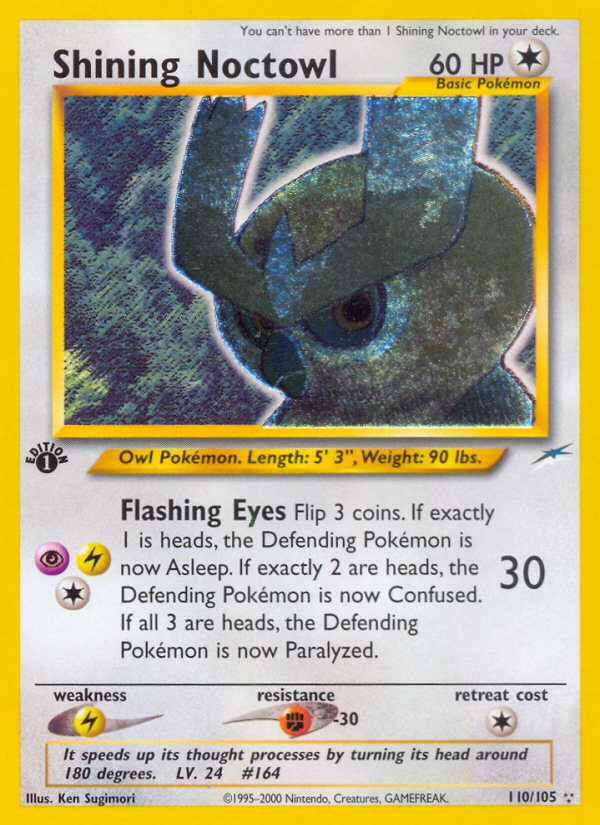 Shining Noctowl (110/105) [Neo Destiny 1st Edition] | Game Haven TX