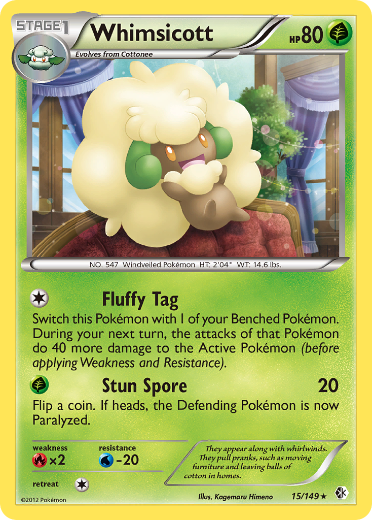Whimsicott (15/149) [Black & White: Boundaries Crossed] | Game Haven TX