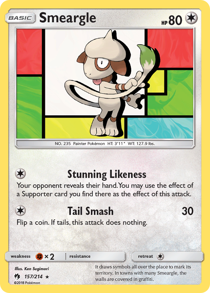 Smeargle (157/214) [Sun & Moon: Lost Thunder] | Game Haven TX