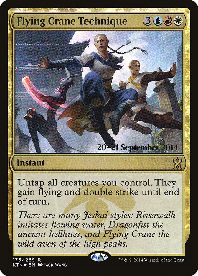 Flying Crane Technique [Khans of Tarkir Promos] | Game Haven TX