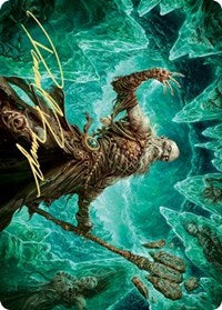 Draugr Necromancer Art Card (Gold-Stamped Signature) [Kaldheim: Art Series] | Game Haven TX