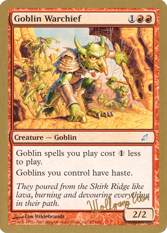 Goblin Warchief (Wolfgang Eder) [World Championship Decks 2003] | Game Haven TX