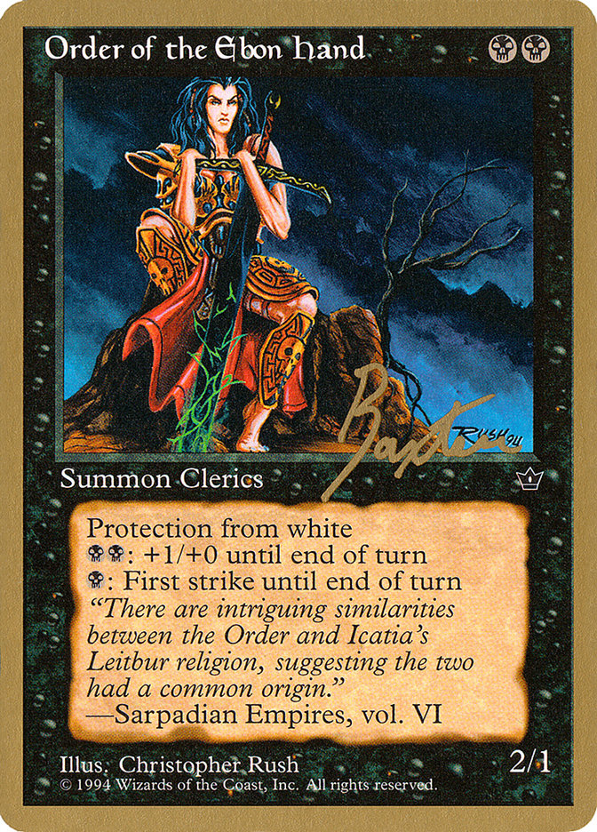 Order of the Ebon Hand (Rush) (George Baxter) [Pro Tour Collector Set] | Game Haven TX