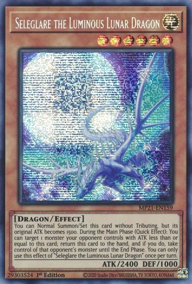 Seleglare the Luminous Lunar Dragon [MP21-EN159] Prismatic Secret Rare | Game Haven TX